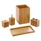 Seville Classics Bath Vanity Organizer Set, Bamboo Wood BMB17136 - alternate 1