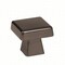 Amerock BP55271GM 1-3/16" (30 mm) Blackrock Square Cab Knob Gunmetal Finish BP55271GM - alternate 1