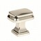 Amerock BP55340PN 1-1/4" (32 mm) Revitalize Rectangular Cab Knob Bright Nickel BP55340PN - alternate 1