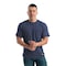 Berne Performance Short Sleeve Pocket Tee, M, 60% Cotton / 40% polyester Jersey, Space Blue, M BSM38 - alternate 1