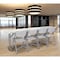 National Public Seating Rectangle Seminar Table, 18" W, 96" L, 29-1/2" H, Blow-molded plastic Top, Speckled Gray BT1896 - alternate 10