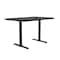Correll Rectangle Cafe Bistro and Breakroom Pedestal Table, High Pressure Laminate Top, Black Granite BTT3048-07 - alternate 9