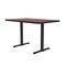 Correll Rectangle Cafe Bistro and Breakroom Pedestal Table, High Pressure Laminate Top, Cherry BTT3048-21 - alternate 8