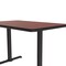 Correll Rectangle Cafe Bistro and Breakroom Pedestal Table, High Pressure Laminate Top, Cherry BTT3048-21 - alternate 3