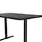 Correll Rectangle Cafe Bistro and Breakroom Pedestal Table, High Pressure Laminate Top, Black Granite BTT3060-07 - alternate 7