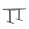 Correll Rectangle Cafe Bistro and Breakroom Pedestal Table, High Pressure Laminate Top, Gray Granite BTT3060-15 - alternate 7