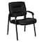 Flash Furniture Contemporary Side Reception Chair, Black Back, 23-1/4 in W 26" L 36" H, Padded, Leather Seat BT-1404-BKGY-GG - alternate 5