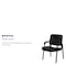 Flash Furniture Contemporary Side Reception Chair, Black Back, 23-1/4 in W 26" L 36" H, Padded, Leather Seat BT-1404-BKGY-GG - alternate 7