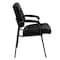 Flash Furniture Contemporary Side Reception Chair, Black Back, 23-1/4 in W 26" L 36" H, Padded, Leather Seat BT-1404-BKGY-GG - alternate 6