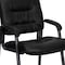 Flash Furniture Contemporary Side Reception Chair, Black Back, 23-1/4 in W 26" L 36" H, Padded, Leather Seat BT-1404-BKGY-GG - alternate 10