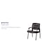 Flash Furniture Contemporary Side Reception Chair, Brown Back, 23-1/4 in W 26" L 36" H, Padded, Leather Seat BT-1404-BN-GG - alternate 8