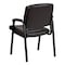 Flash Furniture Contemporary Side Reception Chair, Brown Back, 23-1/4 in W 26" L 36" H, Padded, Leather Seat BT-1404-BN-GG - alternate 2