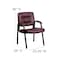 Flash Furniture Contemporary Side Reception Chair, 23-1/4 in W 26" L 36" H, Padded, Leather Seat BT-1404-BURG-GG - alternate 5
