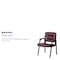 Flash Furniture Contemporary Side Reception Chair, 23-1/4 in W 26" L 36" H, Padded, Leather Seat BT-1404-BURG-GG - alternate 4