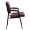 Flash Furniture Contemporary Side Reception Chair, 23-1/4 in W 26" L 36" H, Padded, Leather Seat BT-1404-BURG-GG - alternate 8