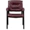 Flash Furniture Contemporary Side Reception Chair, 23-1/4 in W 26" L 36" H, Padded, Leather Seat BT-1404-BURG-GG - alternate 3