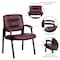 Flash Furniture Contemporary Side Reception Chair, 23-1/4 in W 26" L 36" H, Padded, Leather Seat BT-1404-BURG-GG - alternate 6