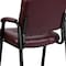 Flash Furniture Contemporary Side Reception Chair, 23-1/4 in W 26" L 36" H, Padded, Leather Seat BT-1404-BURG-GG - alternate 7