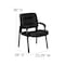 Flash Furniture Contemporary Side Reception Chair, Black Seat, Black Back, 23 1/4" W 26" L 36" H, Padded BT-1404-GG - alternate 6