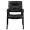 Flash Furniture Contemporary Side Reception Chair, Black Seat, Black Back, 23 1/4" W 26" L 36" H, Padded BT-1404-GG - alternate 10