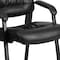 Flash Furniture Contemporary Side Reception Chair, Black Seat, Black Back, 23 1/4" W 26" L 36" H, Padded BT-1404-GG - alternate 2
