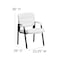 Flash Furniture Contemporary Side Reception Chair, White Back, 23-1/4 in W 26" L 36" H, Padded, Leather Seat BT-1404-WH-GG - alternate 6
