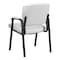 Flash Furniture Contemporary Side Reception Chair, White Back, 23-1/4 in W 26" L 36" H, Padded, Leather Seat BT-1404-WH-GG - alternate 9