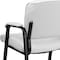 Flash Furniture Contemporary Side Reception Chair, White Back, 23-1/4 in W 26" L 36" H, Padded, Leather Seat BT-1404-WH-GG - alternate 7
