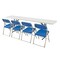 National Public Seating Folding Chair, Plastic, Blue, PK4 805 - alternate 5