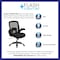 Flash Furniture Contemporary Big and Tall Office Chair, Black Seat, Black Back, 31 1/2 in W 28-1/2" L 47-1/2" H BT-20180-GG - alternate 4