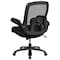 Flash Furniture Contemporary Big and Tall Office Chair, Black Seat, Black Back, 31 1/2 in W 28-1/2" L 47-1/2" H BT-20180-GG - alternate 9