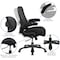 Flash Furniture Contemporary Big and Tall Office Chair, Black Seat, Black Back, 31 1/2 in W 28-1/2" L 47-1/2" H BT-20180-GG - alternate 5
