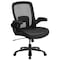 Flash Furniture Contemporary Office Chair, Black Back, 31-1/2 in W 28-1/2" L 47-1/2" H, Padded Flip-up BT-20180-LEA-GG - alternate 4