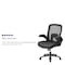 Flash Furniture Contemporary Office Chair, Black Back, 31-1/2 in W 28-1/2" L 47-1/2" H, Padded Flip-up BT-20180-LEA-GG - alternate 2