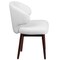 Flash Furniture Contemporary Side Reception Chair, White Back, 23-1/2 in W 24" L 33-3/4" H, Leather Seat BT-2-WH-GG - alternate 5