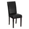Flash Furniture Contemporary Parsons Chair, Black Seat, Black Back, 16 W 19" L 39 H BT-350-BK-LEA-023-GG - alternate 3
