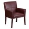 Flash Furniture Contemporary Executive Side Reception Chair, 26-1/2 in W 23" L 35-1/4" H, Padded Curved BT-353-BURG-GG - alternate 6