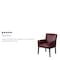 Flash Furniture Contemporary Executive Side Reception Chair, 26-1/2 in W 23" L 35-1/4" H, Padded Curved BT-353-BURG-GG - alternate 8