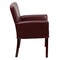 Flash Furniture Contemporary Executive Side Reception Chair, 26-1/2 in W 23" L 35-1/4" H, Padded Curved BT-353-BURG-GG - alternate 5