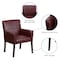 Flash Furniture Contemporary Executive Side Reception Chair, 26-1/2 in W 23" L 35-1/4" H, Padded Curved BT-353-BURG-GG - alternate 10
