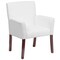 Flash Furniture Contemporary Executive Side Reception Chair, White Back, 26-1/2 in W 23" L 35-1/4" H, Padded Curved BT-353-WH-GG - alternate 6