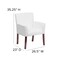 Flash Furniture Contemporary Executive Side Reception Chair, White Back, 26-1/2 in W 23" L 35-1/4" H, Padded Curved BT-353-WH-GG - alternate 5