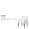 Flash Furniture Contemporary Executive Side Reception Chair, White Back, 26-1/2 in W 23" L 35-1/4" H, Padded Curved BT-353-WH-GG - alternate 8