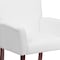 Flash Furniture Contemporary Executive Side Reception Chair, White Back, 26-1/2 in W 23" L 35-1/4" H, Padded Curved BT-353-WH-GG - alternate 9