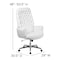 Flash Furniture Executive Chair Fixed Arms, 18-3/4" to 21-1/2" Height, Leather, White BT-444-WH-GG - alternate 10
