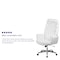 Flash Furniture Executive Chair Fixed Arms, 18-3/4" to 21-1/2" Height, Leather, White BT-444-WH-GG - alternate 6