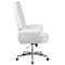 Flash Furniture Executive Chair Fixed Arms, 18-3/4" to 21-1/2" Height, Leather, White BT-444-WH-GG - alternate 7