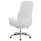 Flash Furniture Executive Chair Fixed Arms, 18-3/4" to 21-1/2" Height, Leather, White BT-444-WH-GG - alternate 4