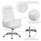 Flash Furniture Executive Chair Fixed Arms, 18-3/4" to 21-1/2" Height, Leather, White BT-444-WH-GG - alternate 9