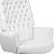 Flash Furniture Executive Chair Fixed Arms, 18-3/4" to 21-1/2" Height, Leather, White BT-444-WH-GG - alternate 8